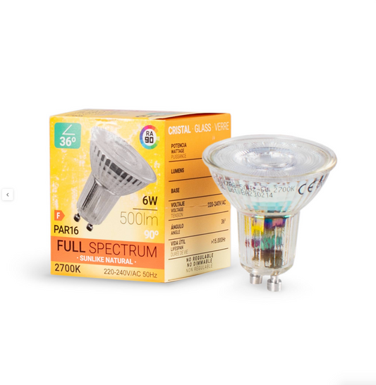 GU10 LED 6W Full Spectrum "SUNLIKE" -