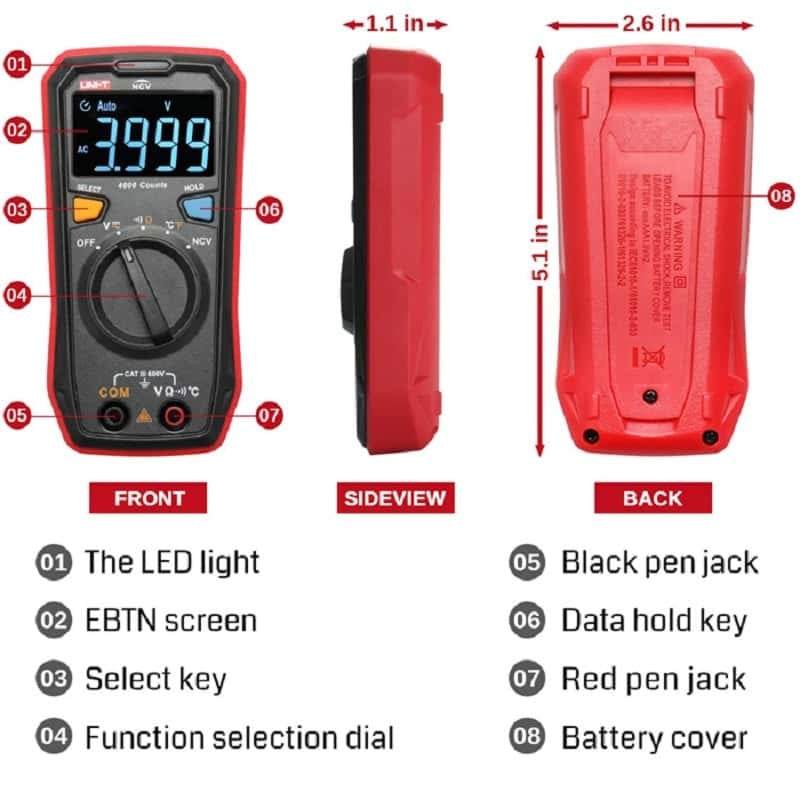 MultiMeter - Auto-Range Pocket Digital MultiMeter | PrasannaHealth